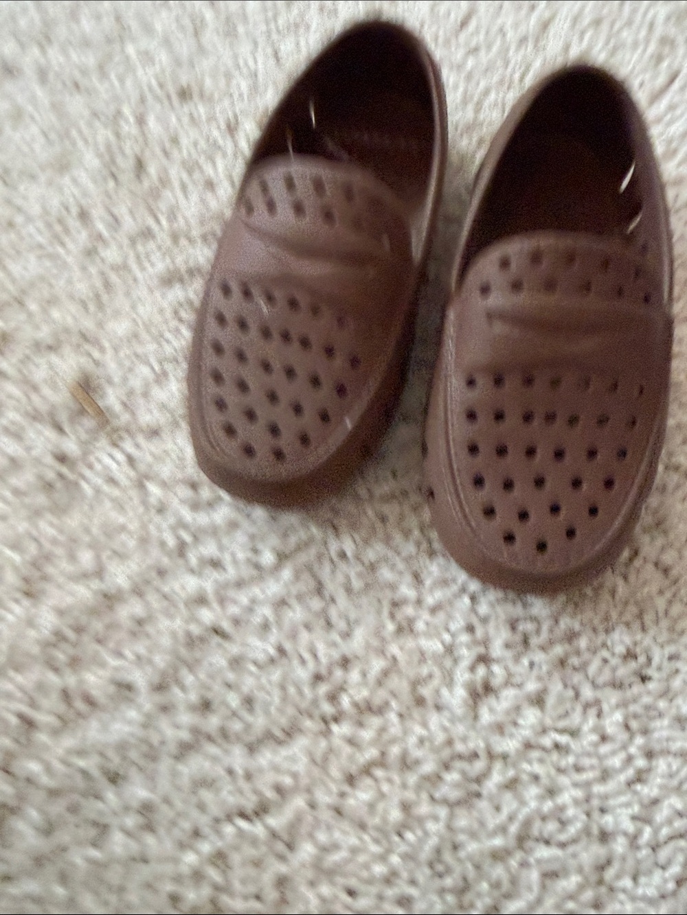 Kids Brown Ventilated Slip-On Sandals